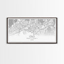 Oslo City Map, Norway Art, Map Print, Minimalist Wall Art, Wall Art, Canvas Art, Travel Wall Art, Hiking Gift, European Wall Art, Office Art