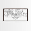 Overland Park City Map, Kansas Art, Map Print, Minimalist Wall Art, Wall Art, Canvas Art, Gift For Realtor, Boho Wall Hanging, Southern Art