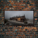 Rustic, Western theme canvas art, ghost town canvas print, wild west saloon art, man cave wall art, living room art, Cowboys