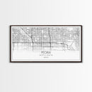 Peoria City Map, Arizona Art, Map Print, Minimalist Wall Art, Wall Art, Canvas Art, Trendy Wall Art, Moving Gift, Boys Bedroom Décor, Prints
