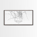 Port St Lucie City Map, Florida Art, Map Print, Minimalist Wall Art, Wall Art, Canvas Art, Rustic Wall Art, Birthday Gift, Dorm Room Décor