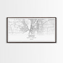 Salem City Map, Oregon Art, Map Print, Minimalist Wall Art, Wall Art, Canvas Art, Country Home Wall Art, Office Décor, First Home Gift