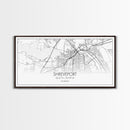 Shreveport City Map, Louisiana Art, Map Print, Modern Wall Art, Wall Art, Canvas Art, Dining Room Décor, Boho Wall Art, Congratulations Gift