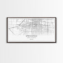 Springfield City Map, Missouri Art, Map Print, Modern Wall Art, Wall Art, Canvas Art, Lake House Wall Art, Boys Bedroom Décor, Couples Gift