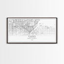 Toledo City Map, Ohio Art, Map Print, Modern Wall Art, Wall Art, Canvas Art, Bedroom Teen Girl Art, Gift For Realtor, Family Home Décor