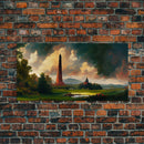 High Fantasy Art Canvas Print, Dark Tower, RPG Fantasy Art, RPG Concept art, unique wall art