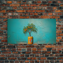 Orange Tree Wall Decor, Orange Wall Art, Soda Can Wall Art, Plant Wall Art, Panoramic Wall Decor, Canvas Print, Wall Art, Framed Canvas Art