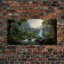 Tropical Wall Art, Framed Canvas Print, Hawaii Art, Tropical Art Print, Tropical Decor, Island Vibes, Rainbow Art, Colorful Art, Caribbean