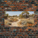 Landscape Oil Painting Canvas Print, West Texas Wall Art, West Texas Prairies, Made in Texas, Texan Art