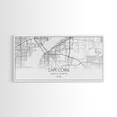 Cape Coral Street Map, Florida Map, Map Print, Modern Art, Wall Art, Canvas Art, Rustic Décor, Bedroom Décor Women, Gift For The Home