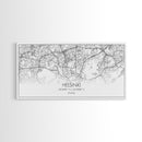 Helsinki City Map, Finland Map, Map Art, Minimalist Art, Wall Art, Canvas Art, Europe Art, Gift For Girls, Large Canvas Art, Travel Wall Art