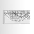 Huntington Beach City Map, California Map, Map Art, Modern Art, Wall Art, Canvas Art, Coastal Wall Art, Ocean Wall Art, Travel Gifts For Men