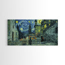 Spooky Gothic Wall Art, Framed Canvas Print, Haunted Staircase