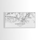 Moreno Valley City Map, California Map, Map Art, Minimalist Wall Art, Wall Art, Canvas Art, Horizontal Print, PHD Graduation Gift, Office