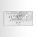 Nashville City Map, Tennessee Map, Map Art, Minimalist Wall Art, Wall Art, Canvas Art, Music Lover Gift, Country Décor, Landscape Wall Art