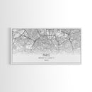 Paris City Map, France Art, Map Print, Minimalist Wall Art, Wall Art, Canvas Art, European Art, Dorm Room Wall Art, Gift For Traveler