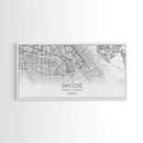 San Jose City Map, California Art, Map Print, Modern Wall Art, Wall Art, Canvas Art, Modern Office Art, Above Bed Décor, Prints Wall Art