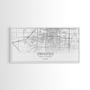Springfield City Map, Missouri Art, Map Print, Modern Wall Art, Wall Art, Canvas Art, Lake House Wall Art, Boys Bedroom Décor, Couples Gift