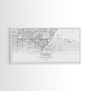 Toledo City Map, Ohio Art, Map Print, Modern Wall Art, Wall Art, Canvas Art, Bedroom Teen Girl Art, Gift For Realtor, Family Home Décor