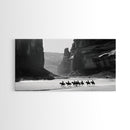 Horse Riders in Monument Valley, Stunning Framed Canvas Print for Living Room Wall Art, Bedroom Decor, Home Decor