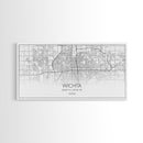 Wichita City Map, Kansas Art, Map Print, Modern Wall Art, Wall Art, Canvas Art, Best Friend Gifts, College Dorm Décor, Modern House Art