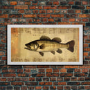 Fish Wall Decor, Animal Wall Art, Nature Wall Art, Minimalist Wall Decor, Panoramic Wall Decor, Canvas Print, Wall Art, Framed Canvas Art