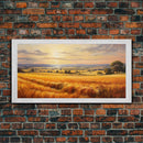 Wheat Wall Art, Countryside Wall Art, Wheat Field, Panoramic Art, Wall Art, Canvas Art, Landscape Art, Landscape Print, Camper Wall Decor