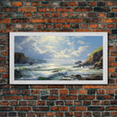 Neutral Beach Print, Wall Art Boho Decor Coastal Wall Art Minimalist Wall Art Ocean Poster Landscape Painting Original Artwork