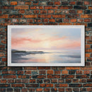 Ocean Beach Canvas Print Sea Landscape, Nautical Photo Painting, Framed Canvas, Coastal Canvas Print, Sea Wave Canvas, Extra Large Wall Art