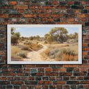 Landscape Oil Painting Canvas Print, West Texas Wall Art, West Texas Prairies, Made in Texas, Texan Art