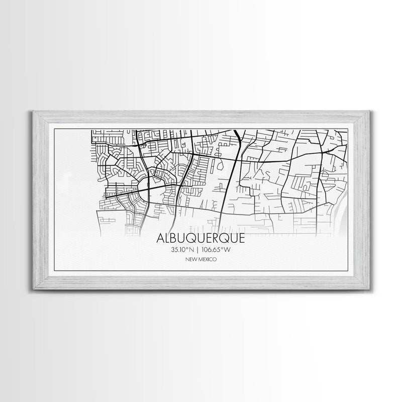 Albuquerque Street Map, New Mexico Map, Map Print, Modern Art, Wall Art, Canvas Print, City Maps, Office Gift, Prints, Above Bed DÃ©cor