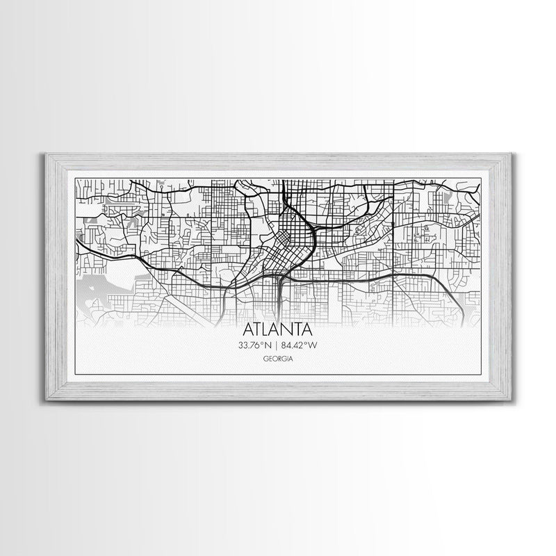 Atlanta Street Map, Georgia Map, Map Print, Modern Art, Wall Art, Canvas Print, Housewarming Gift, Above Bed Prints, Wall Prints