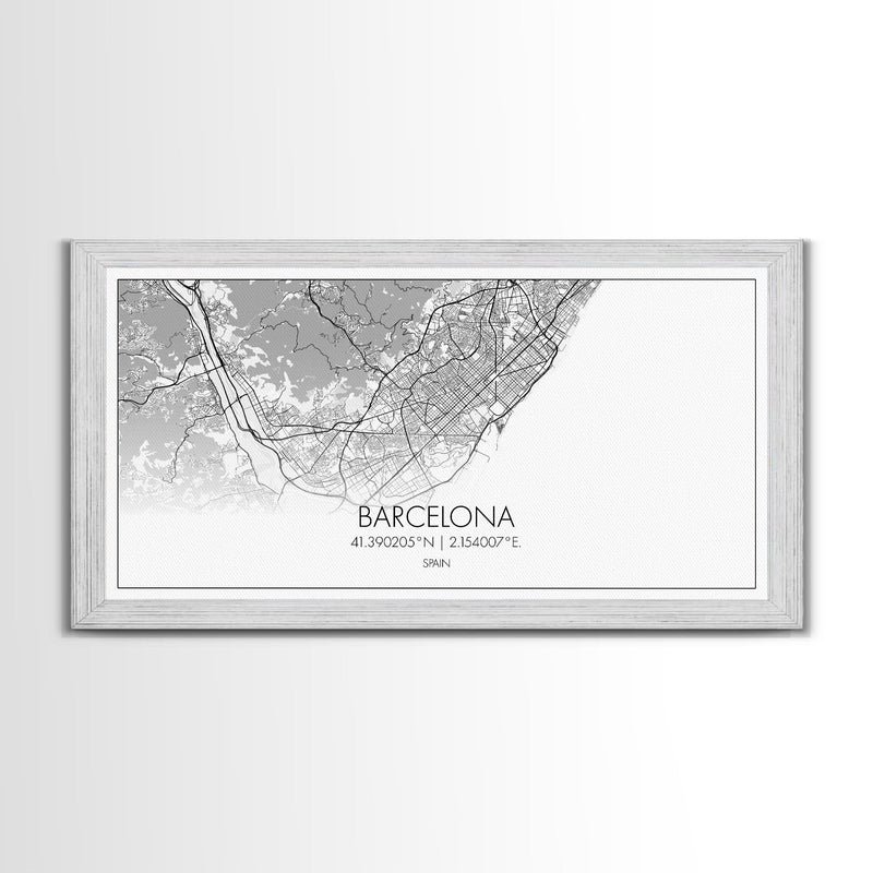 Barcelona Street Map, Spain Map, Map Print, Modern Art, Wall Art, Canvas Print, Gift Idea, Apartment DÃ©cor Aesthetic, Travel Wall Hanging