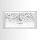 Charlotte Street Map, North Carolina Map, Map Print, Modern Art, Wall Art, Canvas Art, Wall Art Framed, Appreciation Gift, Couple Wall Art