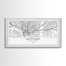 Grand Prairie City Map, Texas Map, Map Art, Minimalist Art, Wall Art, Canvas Art, Log Cabin Décor, Ranch Wall Art, Texas Wall Art, Prints
