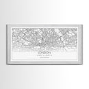 London City Map, England Map, Map Art, Modern Art, Wall Art, Canvas Art, Dorm Room Décor, Beach House Art, Travel Lover Gift, Home Décor