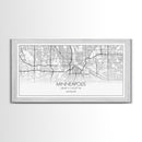Minneapolis City Map, Minnesota Map, Map Art, Minimalist Wall Art, Wall Art, Canvas Art, Dorm Room Décor, Home Décor Wall Art, Gift For Dad