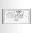 Mobile City Map, Alabama Map, Map Art, Minimalist Wall Art, Wall Art, Canvas Art, Southern Home Wall Art, Anniversary Gift, Ranch Décor