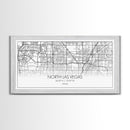 North Las Vegas City Map, Nevada Art, Map Print, Minimalist Wall Art, Wall Art, Canvas Art, Gamer Room Décor, Teacher Gift, Teen Boy Décor