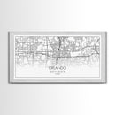 Orlando City Map, Florida Art, Map Print, Minimalist Wall Art, Wall Art, Canvas Art, New Homeowner Gift, Gaming Wall Décor, Wall Hanging