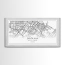 Santa Ana City Map, California Art, Map Print, Modern Wall Art, Wall Art, Canvas Art, House Wall Art, Over Bed Wall Décor, Gift For The Home
