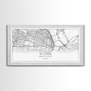 St Louis City Map, Missouri Art, Map Print, Modern Wall Art, Wall Art, Canvas Art, Home Décor Prints, Above Bed Art, Congratulations Gift