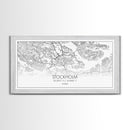 Stockholm City Map, Sweden Art, Map Print, Modern Wall Art, Wall Art, Canvas Art, Landscape Art Print, Gift For Family, Over Bed Wall Décor