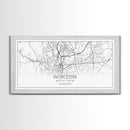 Worcester City Map, Massachusetts Art, Map Print, Modern Wall Art, Wall Art, Canvas Art, Dining Room Décor, Boho Wall Art, Prints Wall Art