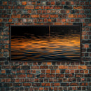 Abstract Wall Art, Ripples Art, Abstract Water Wall Decor, Vibrant Art, Panoramic Wall Decor, Canvas Print, Wall Art, Framed Canvas Art