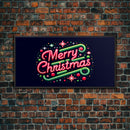 Merry Christmas Sign - Christmas Decor - Framed Canvas Print Sign - Canvas Sign - Xmas Decor -  Holiday Decor