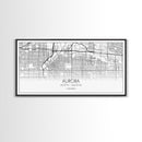 Aurora Street Map, Colorado Map, Map Print, Modern Art, Wall Art, Canvas Print, College Apartment, Colorado Wall Art, Mom Birthday Gift