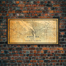 Portland Oregon Street Map, Framed Canvas Art, Oregon United States Road Map Wall Art, Office Wall Art, Portland Wall Decor for Office
