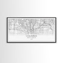 Columbus Street Map, Ohio Map, Map Print, Modern Art, Wall Art, Canvas Art, Cute Room Décor Aesthetic, Gift For Wife, Patriotic Décor