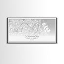 Copenhagen Street Map, Denmark Map, Map Print, Minimalist Art, Wall Art, Canvas Art, Modern Room Décor, RV Wall Décor, Gift For Pilot